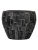 Кашпо Capi nature stone vase taper round iii black - Фото 1