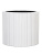 Кашпо Capi lux vase cylinder i stripes white - Фото 1