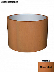 Кашпо Cortenstyle® standard topper on ring wide cylinder