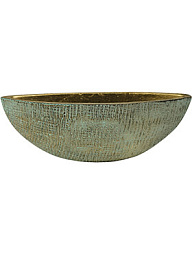 Кашпо Indoor pottery boat ryan shiny blue (per 4 шт.)