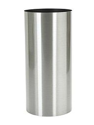 Кашпо Parel column stainless steel brushed