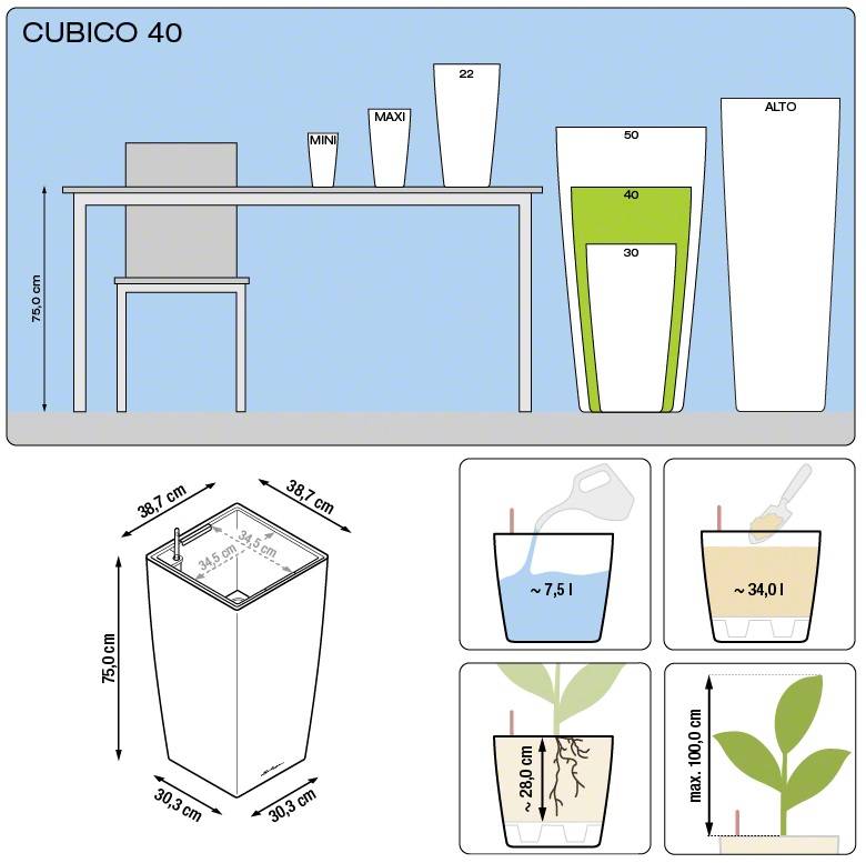 Кашпо Лечуза Кубико (красный)_7