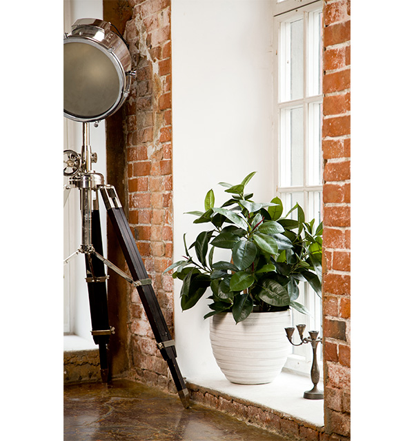 Кашпо Роу Круглое слоновая кость_1