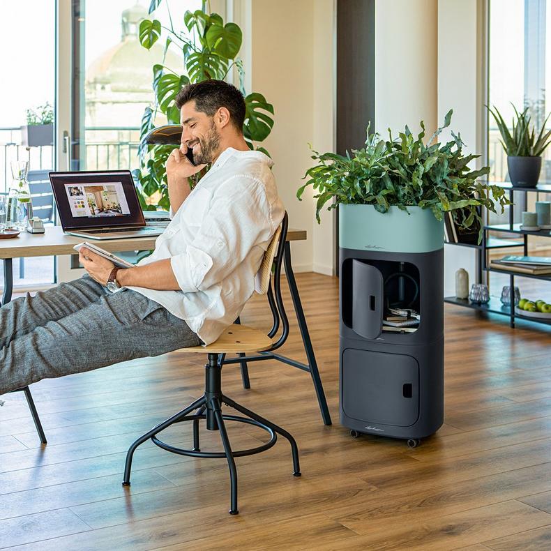 Кашпо Лечуза Пила Колор Плантер (сланцево-серый)_7