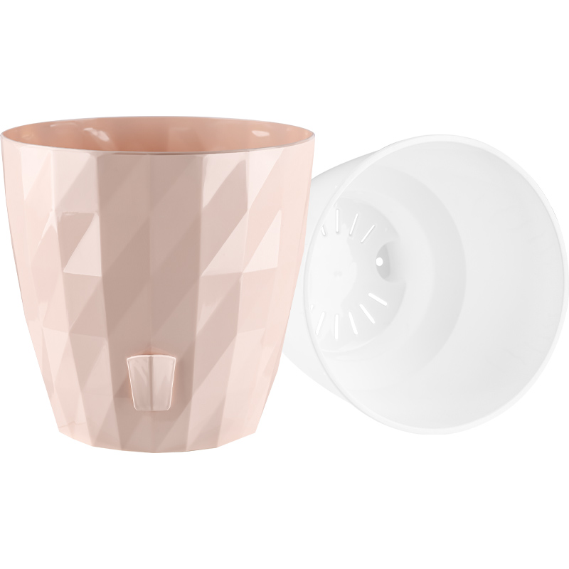 Кашпо Фрактал (пудровый)_