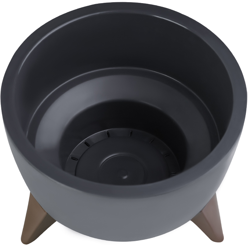 Кашпо Чаша на ножках (Антрацит)_