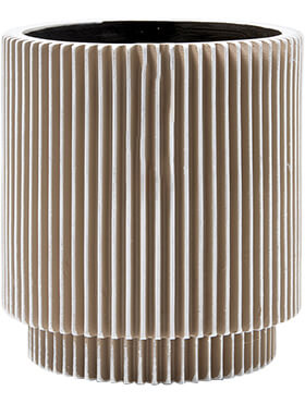 Кашпо Capi nature vase cylinder groove ii ivory