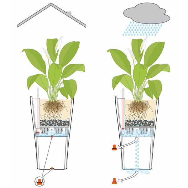 Кашпо Лечуза Дельта (белый)_4
