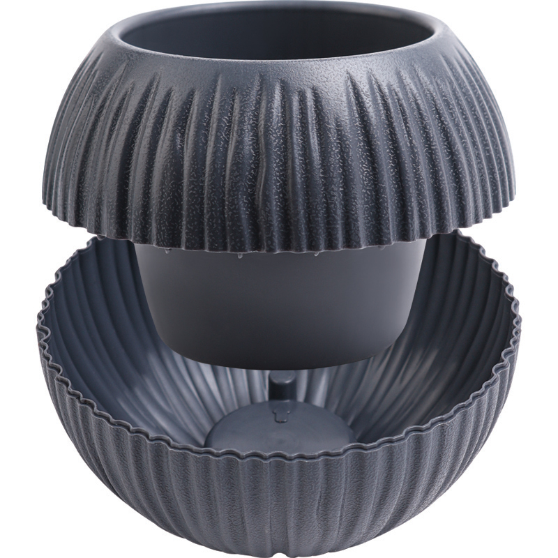 Кашпо Шар (антрацит)_