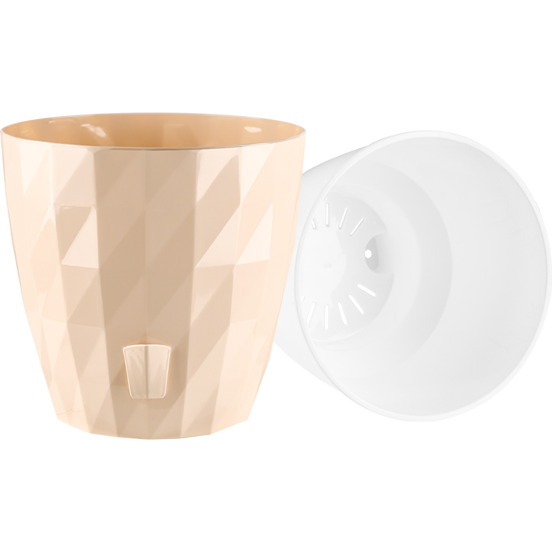 Кашпо Фрактал (кремовый)_1