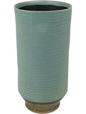 Кашпо Indoor pottery pot high suze blue (per 6 шт.)