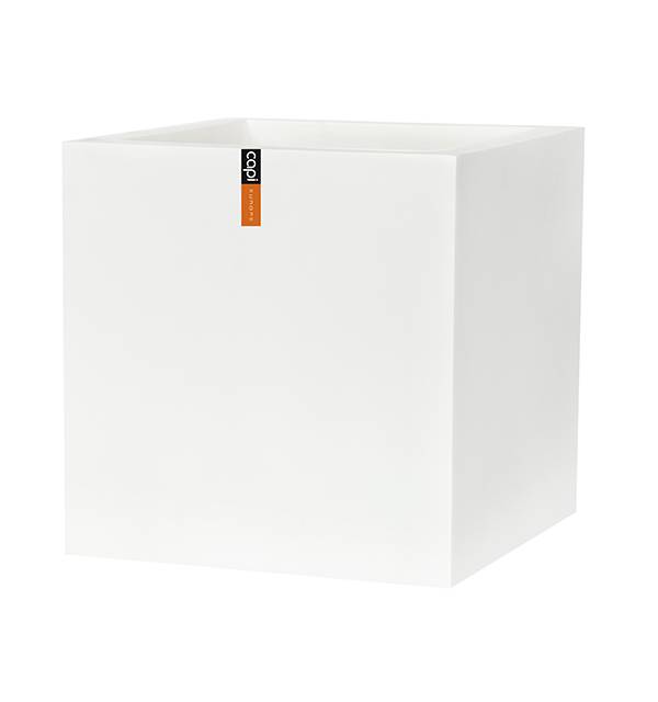 Кашпо Capi lux куб white