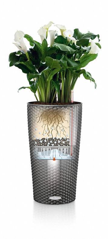 Кашпо Лечуза Цилиндро Коттадж (гранит)_