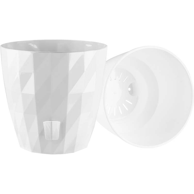 Кашпо Фрактал (белый)_