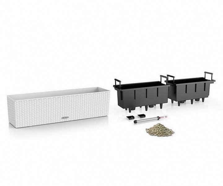 Кашпо Лечуза Балконера Коттадж 80 (светло-серый)_