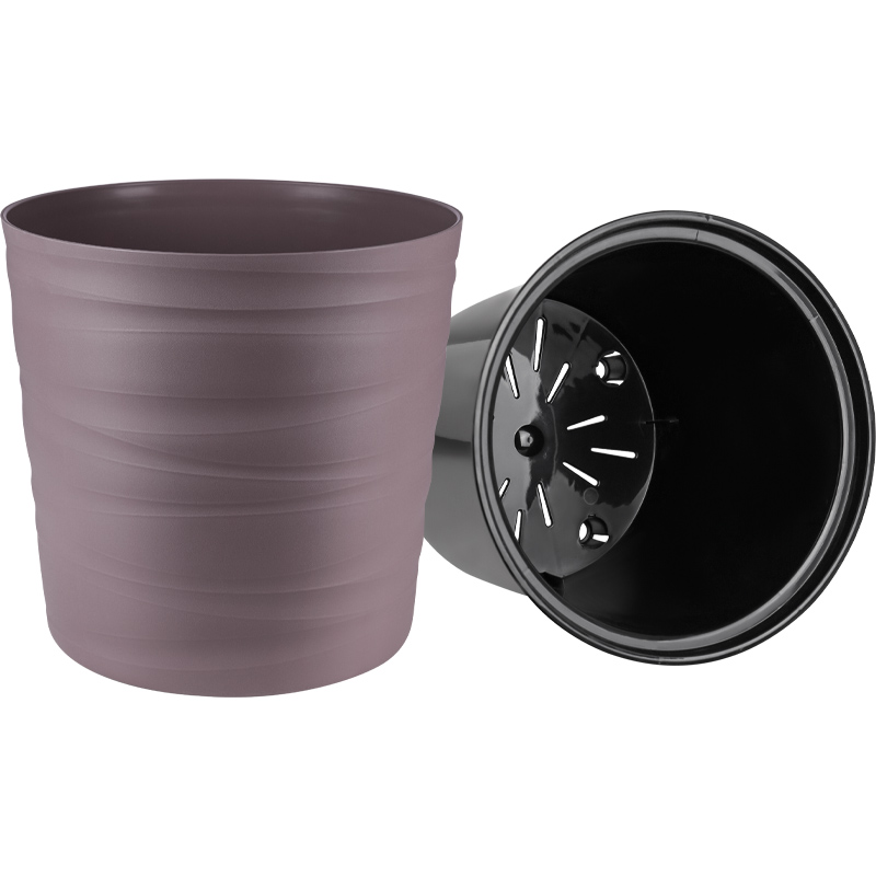 Кашпо Урбан низкое (пыльная роза)_