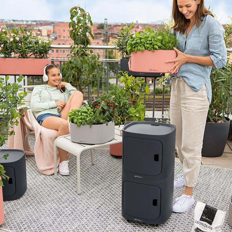 Кашпо Лечуза Пила Колор Плантер (пастельно-зеленый)_5