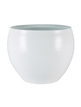 Кашпо Indoor pottery pot cresta pure white