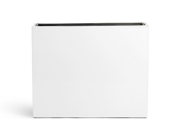 Кашпо Эффектори Глосс высокий дивайдер белый глянцевый лак_