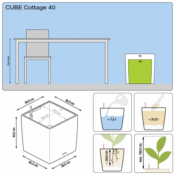 Кашпо Лечуза Куб Коттадж (графитовый черный)_4