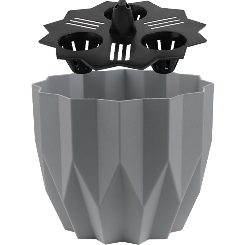 Кашпо Геометрия (Серый)_1