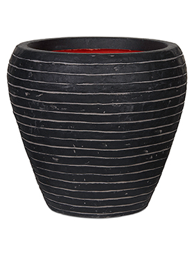 Кашпо Capi nature row nl vase taper round anthracite