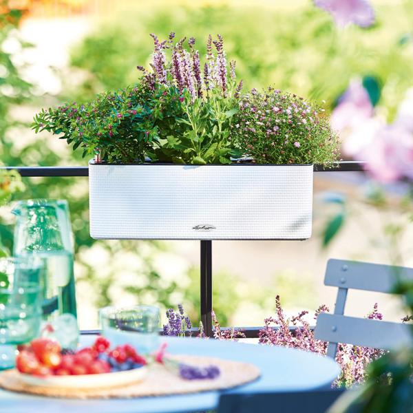 Кашпо Лечуза Куб Колор Трипл (белый)_1