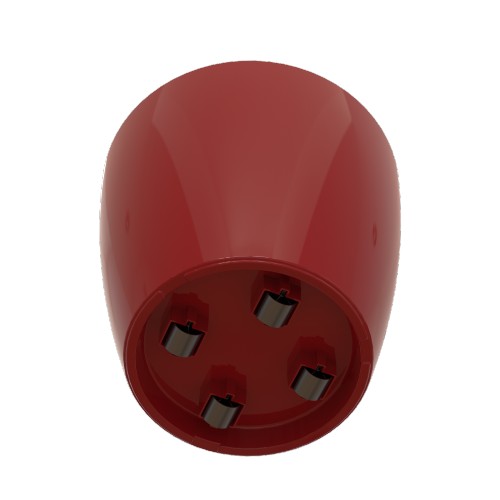 Кашпо Артевази Сан Ремо темнно-красное глянцевое комплект Все-в-одном с колесами_