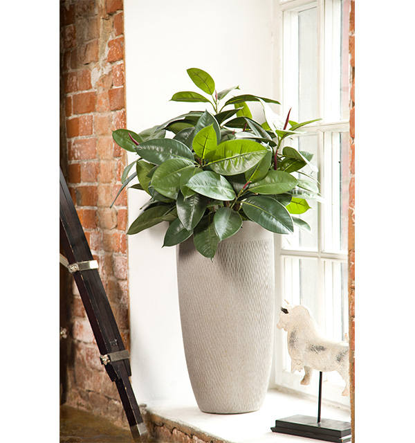 Кашпо Лотус Ваза серо-коричневое_3