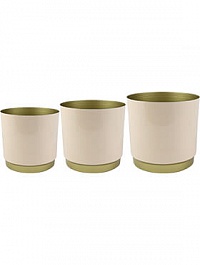 Кашпо Indoor pottery pot minou champagne (s3, per 2 шт.)