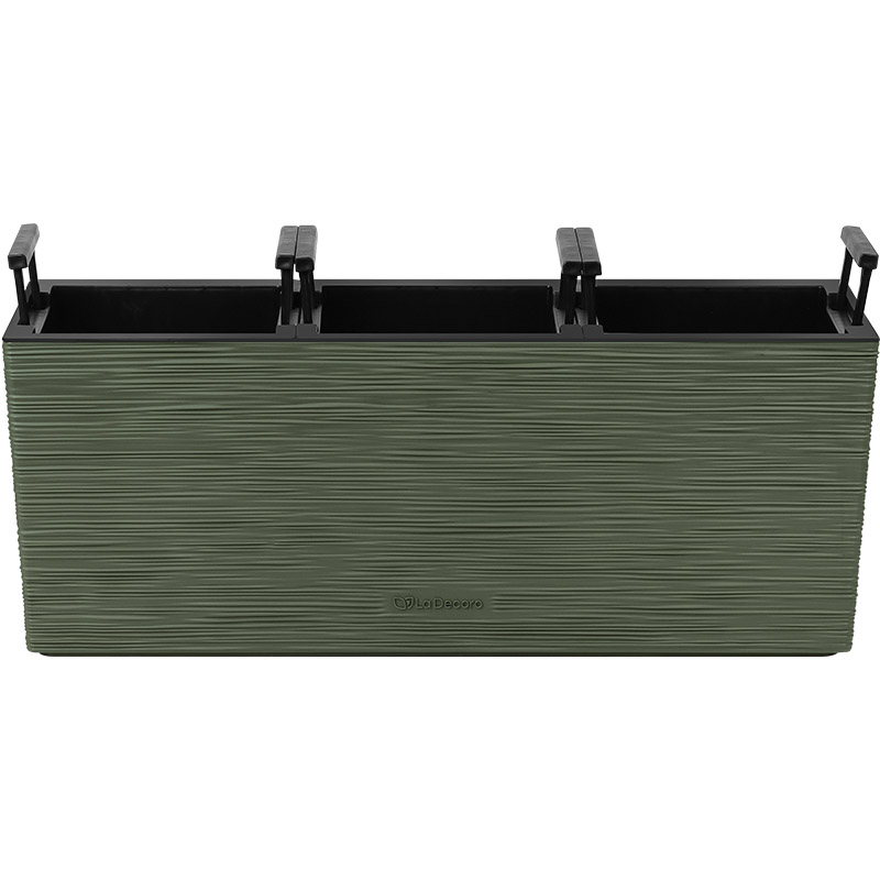 Кашпо Балкони трио ребристый (зеленый)_2