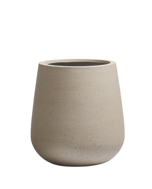 Кашпо Эрго Файн Рок Дизайн-чаша Белый песок_3