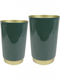 Кашпо Indoor pottery vase minou green (s2, per 2 шт.)