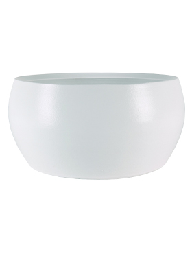 Кашпо Indoor pottery bowl cresta pure white