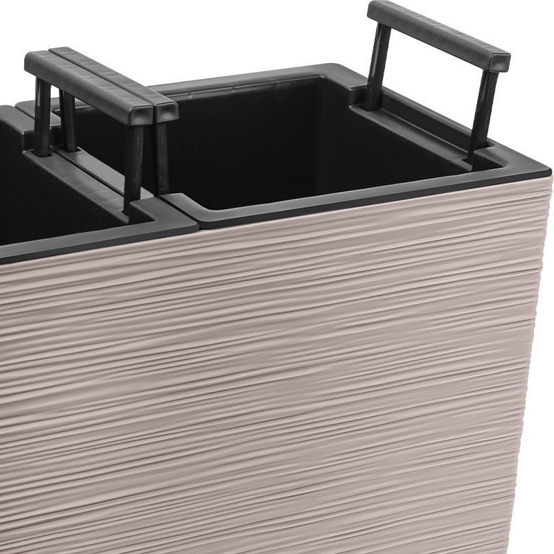 Кашпо Балкони трио ребристый (латте)_