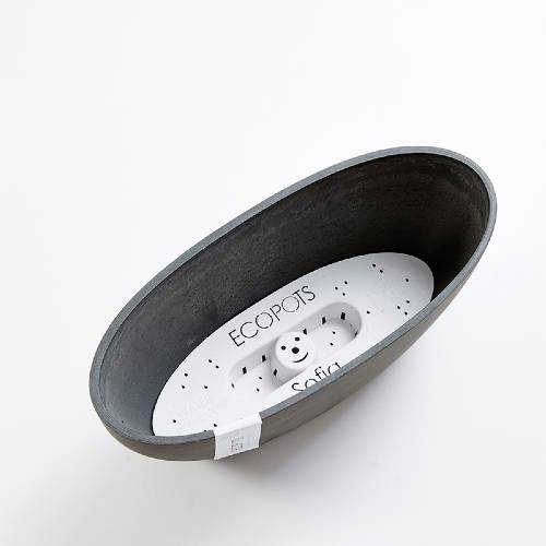 Кашпо Экопотс София антрацит_