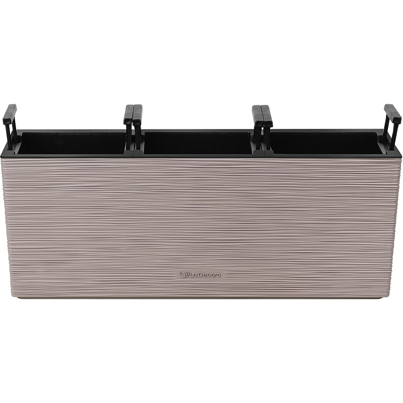 Кашпо Балкони трио ребристый (латте)_2