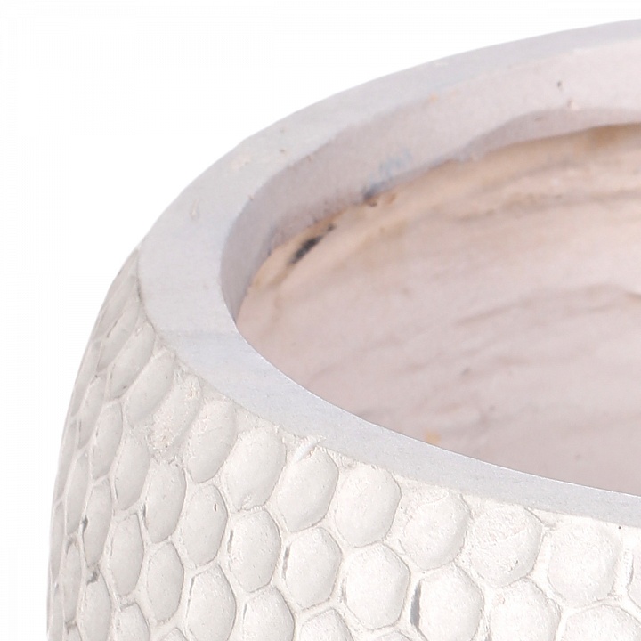 Кашпо Ханни Чаша с подставкой белое_