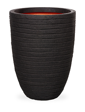 Кашпо Capi nature row nl vase vase elegant low black