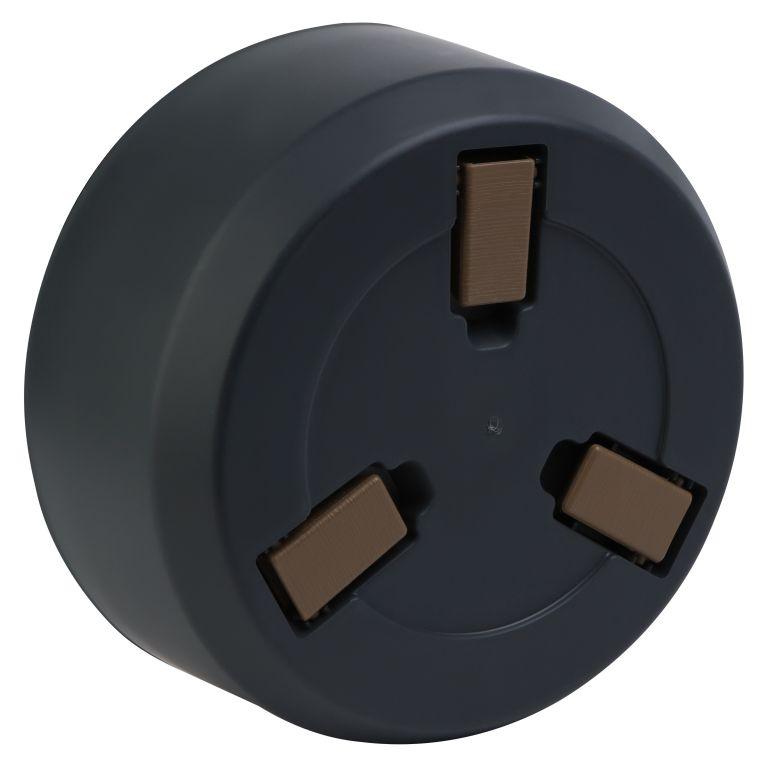 Кашпо Грация на ножках (Антрацит)_1