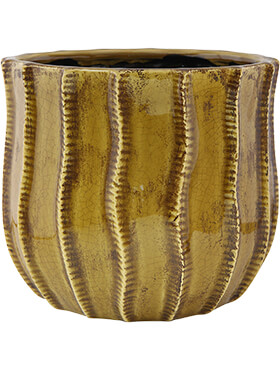 Кашпо Indoor pottery pot manon ochre 