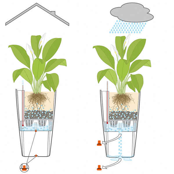 Кашпо Лечуза Кубико Коттадж (черный графит)_1