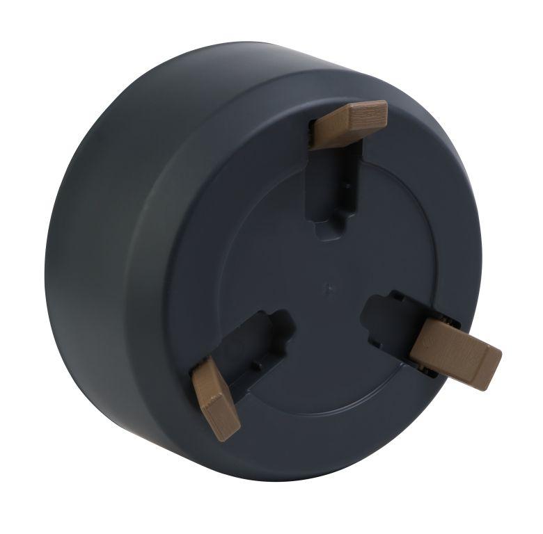 Кашпо Грация на ножках (Антрацит)_2