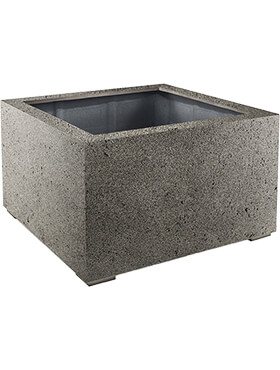 Кашпо Grigio low cube natural-concrete
