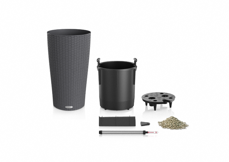 Кашпо Лечуза Цилиндро Коттадж (гранит)_1