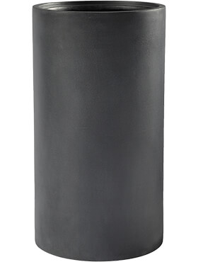 Кашпо Basic cylinder dark grey (с техническим горшком)