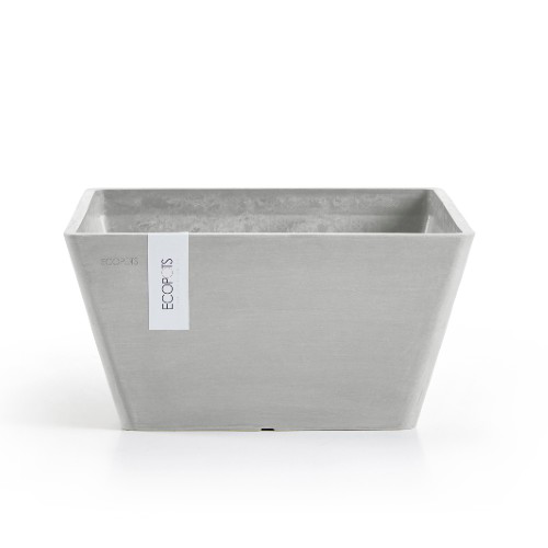 Кашпо Экопотс Берлин (3шт) светло-серый на подставке_