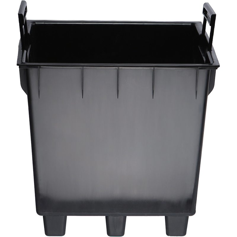 Кашпо Трапеция ребристая (белый)_