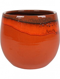Кашпо Indoor pottery pot charlotte orange (per 4 шт.)