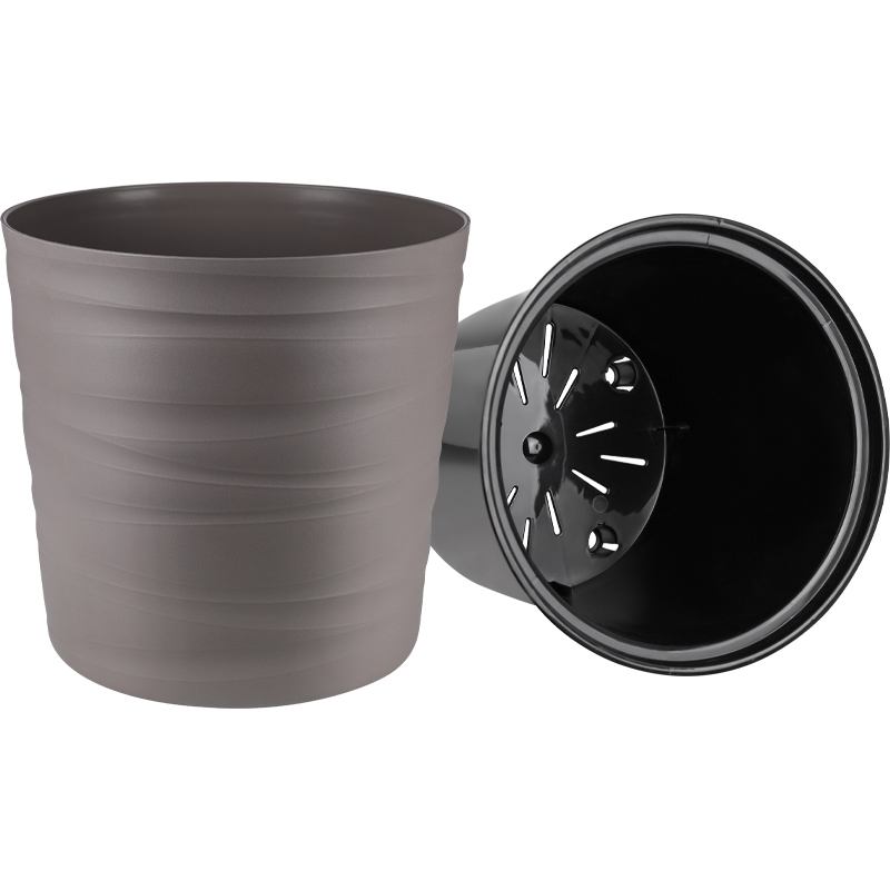 Кашпо Урбан низкое (мокачино)_